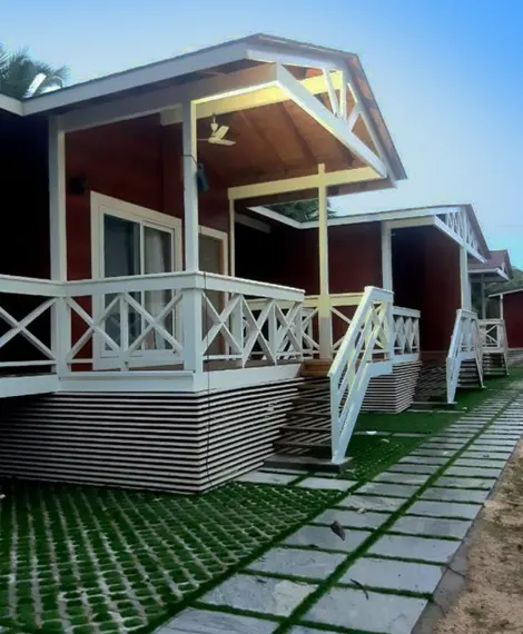 Bangaram Island Beach Resort Wooden cottage